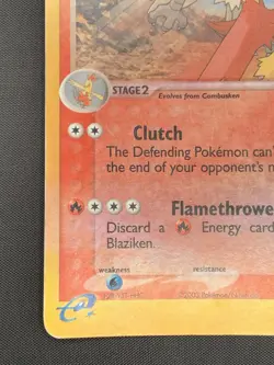 Blaziken EX Ruby and Sapphire Card 15/109 Reverse Holo Rare HP -Pokemon TCG - Image 4