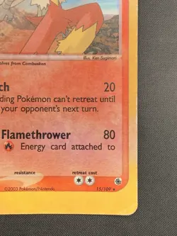 Blaziken EX Ruby and Sapphire Card 15/109 Reverse Holo Rare HP -Pokemon TCG - Image 5