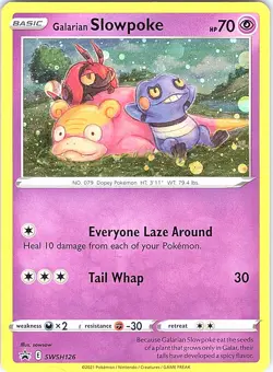 Galarian Slowpoke Holo Promo SWSH: Sword & Shield Promo Cards SWSH126 NM - Image 1