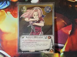Naruto CCG TCG Sakura Haruno N-021 Super Rare Path To Hokage Foil Ninja Card - Image 1