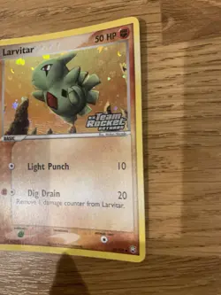 Pokemon Cards Ex Team Rocket Returns Larvitar Reverse Holo Stamped Old Vintage - Image 5