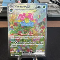 Pokemon TCG Venusaur ex 198/165 Scarlet & Violet 151 SIR Full Art Holo English - Image 1
