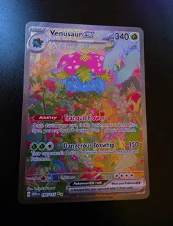 Pokemon TCG Venusaur ex 198/165 Scarlet & Violet 151 SIR Full Art Holo English - Image 1