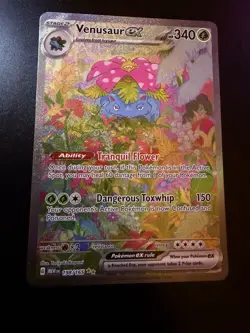 Pokemon TCG Venusaur ex 198/165 Scarlet & Violet 151 SIR Full Art Holo English - Image 5