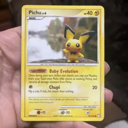 Pichu - 93/123 - D&P Mysterious Treasures 2007 - Common - LP - Pokemon TCG - Image 1