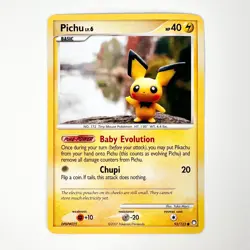 Pichu 93/123 Diamond & Pearl Mysterious Treasures Pokemon TCG Card 2007 LP/NM - Image 1