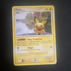 Pokemon TCG Pichu 93/123 Mysterious Treasures Regular EN 40HP - Image 1