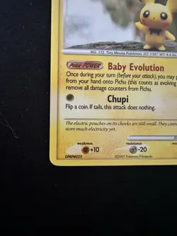 Pokemon TCG Pichu 93/123 Mysterious Treasures Non Holo Mint - Image 5