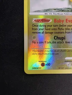 Pokemon TCG Pichu Reverse Holo Card 93/123 Mysterious Treasures - Image 4