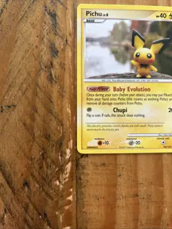 Pokemon Pichu TCG Mysterious Treasures Card 93/123 Regular NM Condition - Image 4