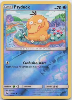 Psyduck 28/149 Common SM Base Set Pokemon TCG Reverse Holo NM - Image 1
