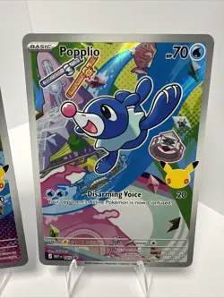 Pokemon 1st Partner 30th Anniversary Gen 7 Set (Rowlet, Kitten, Popplio) NM - Image 4