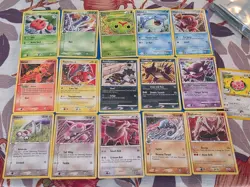 Mid-Era Pokemon Artist Tomokazu Komiya Cards Lot Commons/Uncommons - 16 cards - Image 1