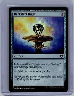 Darksteel Ingot 378 Foil Commander Masters MTG LP - Image 1