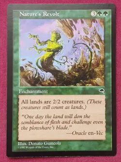 Magic The Gathering TEMPEST NATURE'S REVOLT green card MTG - Image 1