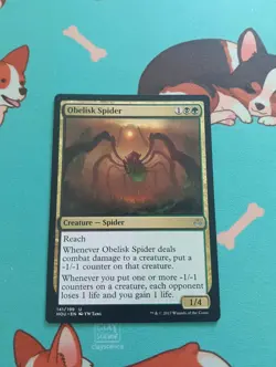 MTG Magic the Gathering - Obelisk Spider - Hour of Devastation - Image 1