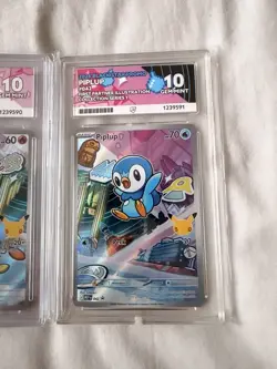 Pokemon TCG 2026 First Partner Illustration 3-Card Promo Holo ACE 10 x2 ACE 9 x1 - Image 4