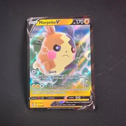 Morpeko V 037/072 Holo V Rare Shining Fates Pokemon Lightly Played - Image 1
