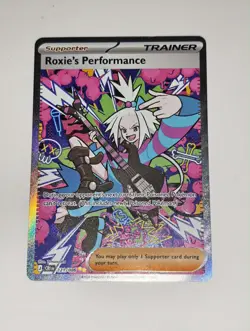 Pokemon TCG Roxie's Performance 121/086 Cosmic Eclipse Full Art Holo Secret EN - Image 1