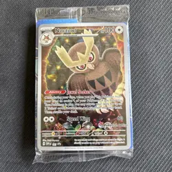 SEALED! Noctowl SVP 141 Stellar Crown Pokemon Center ETB Stamped Promo Card! - Image 1