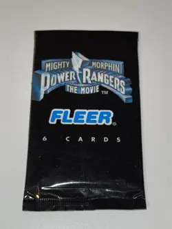 Sealed Pack 1995 Fleer Mighty Morphin Power Rangers Movie Trading Cards - Image 1