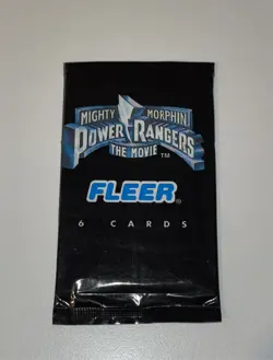 Sealed Pack 1995 Fleer Mighty Morphin Power Rangers Movie Trading Cards - Image 2