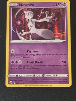 Pokemon Mewtwo TCG Crown Zenith Holo Card 059/159 Rare - Image 3
