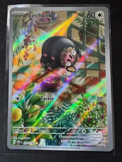 Lechonk 209/197 Illustration Rare Obsidian Flames Pokemon Near Mint - Image 1