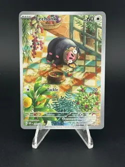 Lechonk 209/197 Illustration Rare Obsidian Flames Pokemon - Image 1