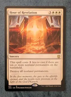 MTG Zendikar Rising Commander Rare HOUR OF REVELATION NM - Image 1