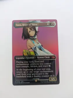 Yuna, Hope of Spira (Borderless) Final Fantasy Foil - Image 1