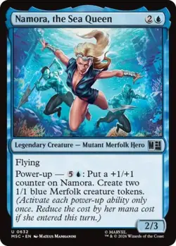 ~ Namora, the Sea Queen ~ NM ~ Commander: Marvel Super Heroes ~ MTG ~ - Image 1