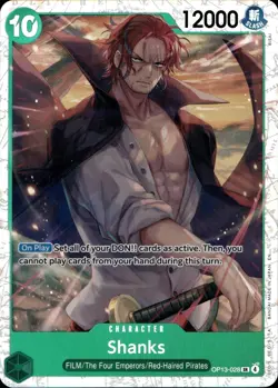 Shanks (028) OP13-028 Super Rare Carrying On His Will One Piece Near Mint - Image 1