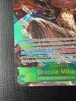 One Piece TCG Dracule Mihawk OP14-119 The Seven Warlords SEC Alt Art Foil - Image 4