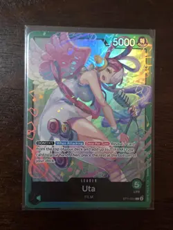 Uta ST11-001 One Piece Starter Deck 16: GREEN Uta Leader Near Mint - Image 1