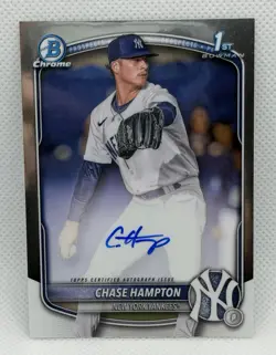2026 Bowman Chrome #CPA-CHA Chase Hampton New York Yankees 1st Auto - Image 1
