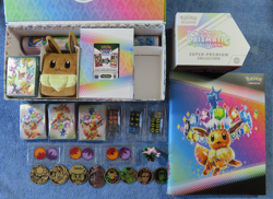 Prismatic Evolutions Super Premium Collection Accessories, Mat, Binder+ No Packs - Image 1