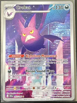 Pokemon TCG: Crobat (Illustration Rare) - 93/86 - ME: Chaos Rising - NM - Image 1