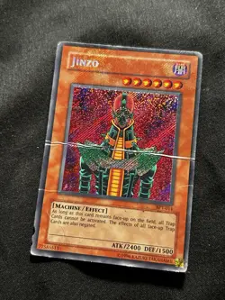 Jinzo BPT-011 Secret Rare Full Holo Bleed Damaged Yugioh - Image 1