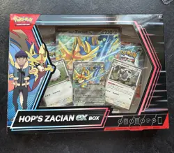 Hops Zacian Ex Box New And Sealed Pokemon TCG SLIGHT BOX DAMAGE SEE PHOTO - Image 1
