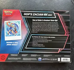 Hops Zacian Ex Box New And Sealed Pokemon TCG SLIGHT BOX DAMAGE SEE PHOTO - Image 2