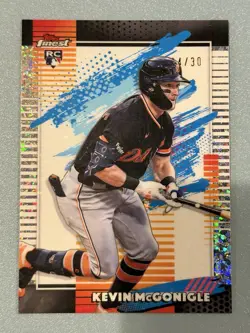 2026 Topps Finest Kevin McGonigle White Mini Diamond /30 RC #147 Uncommon Tigers - Image 1