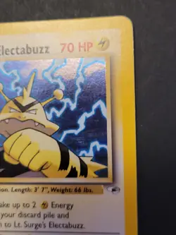 Pokemon TCG Lt. Surge's Electabuzz Holo Rare Card 6/132 Gym Heroes - Image 2