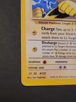 Pokemon TCG Lt. Surge's Electabuzz Holo Rare Card 6/132 Gym Heroes - Image 4