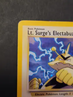 Pokemon TCG Lt. Surge's Electabuzz Holo Rare Card 6/132 Gym Heroes - Image 5