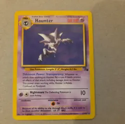 Pokemon TCG Haunter Fossil Unlimited Rare Non-Holo Card 21/62 LP Condition - Image 1