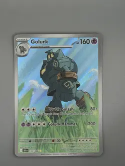 Pokemon TCG Golurk 123/086 SV Black Bolt Illustration Rare NM Condition - Image 1