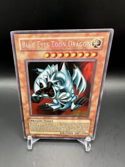 Blue-Eyes Toon Dragon SRL-EN000 Secret Rare English Edition 1996 LP Yugioh TCG - Image 1