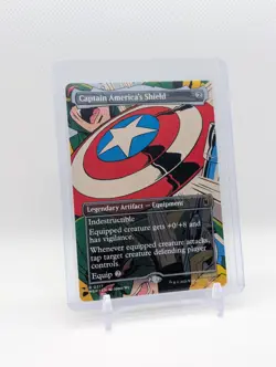 MTG - Captain America's Shield - Borderless Rare #0317 Marvel Super Heroes NM - Image 1