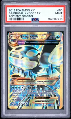 Pokemon Primal Kyogre EX Ancient Origins 96/98 PSA 9 - Image 1